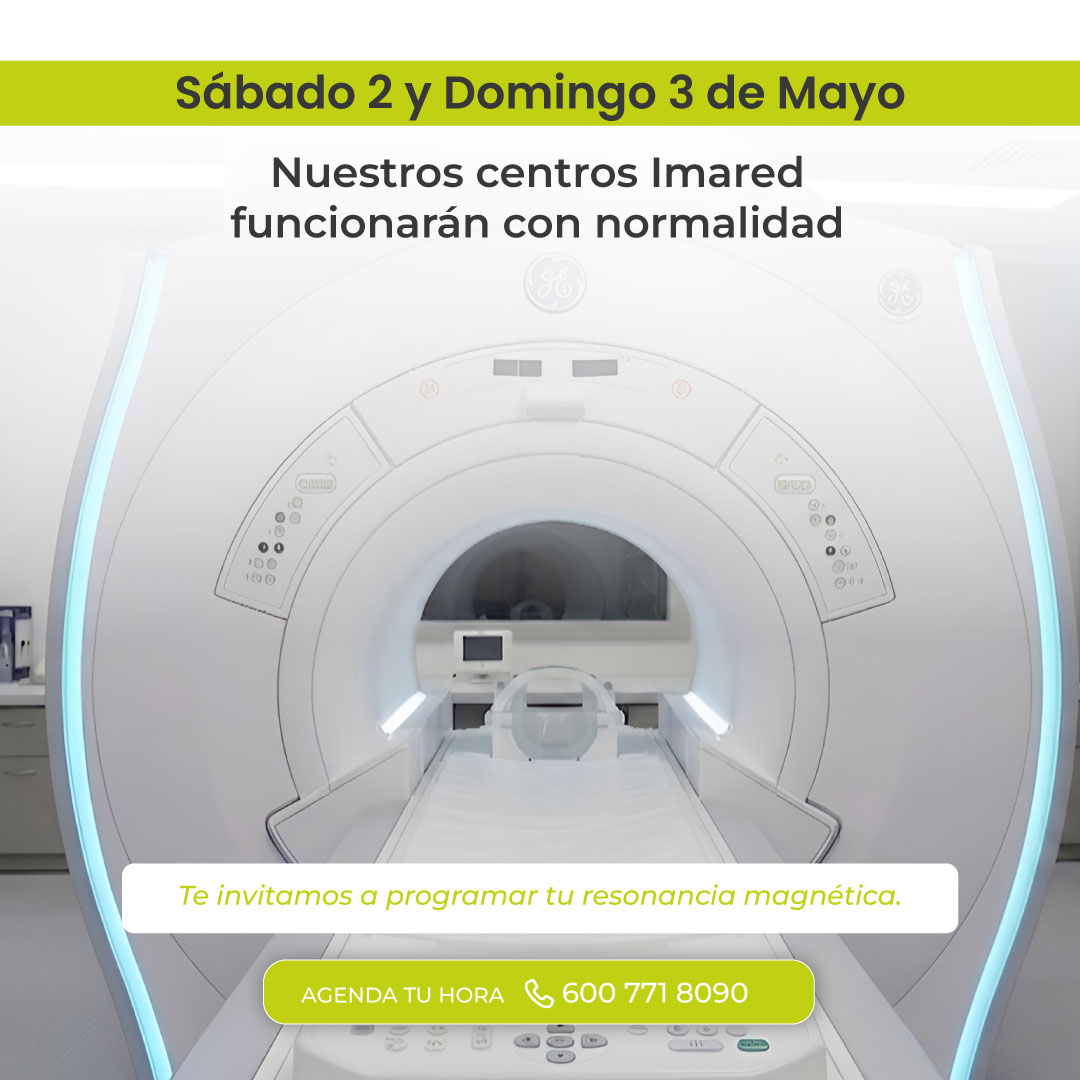Sábado 2 y Domingo 3 de Mayo. Nuestros centros Imared funcionarán con normalidad.